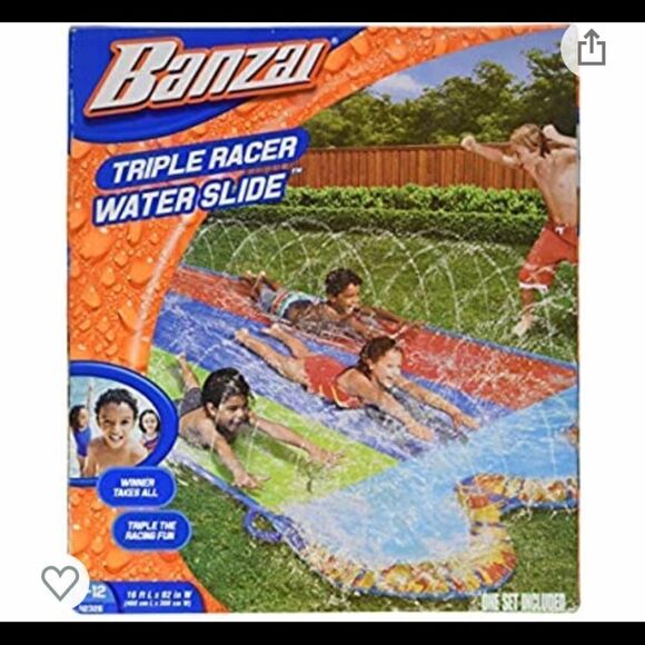 Banzai Triple Racer Water Slide - Picture 1 of 4